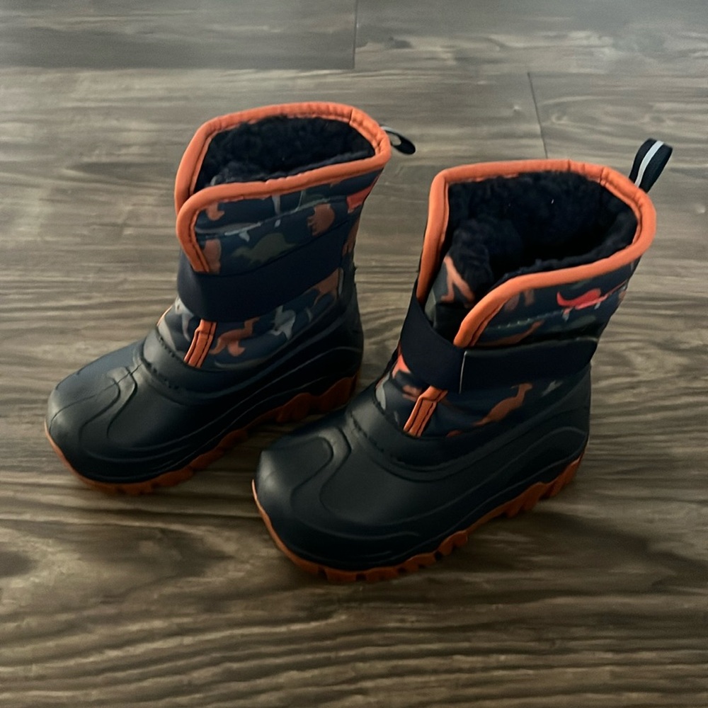 Toddler Boys Members Mark Size 9/10 Dinosaur Snow Boot